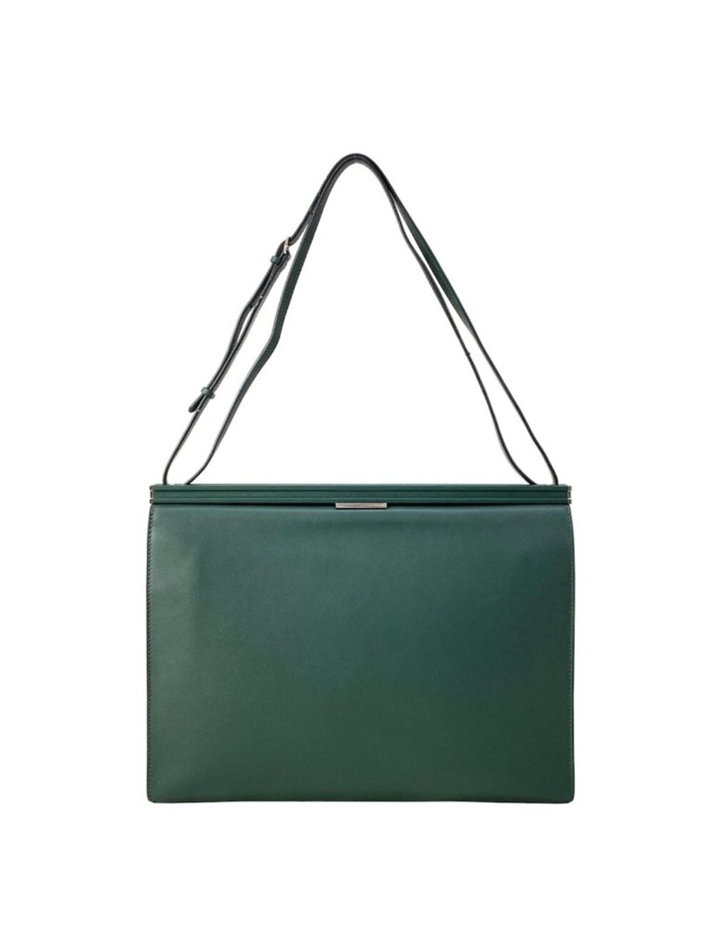 Hermes Shoulder Bag Clic Green Silver